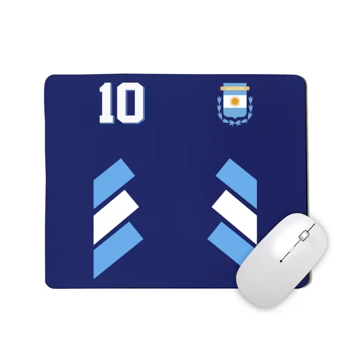 Retro 10 Argentina Jersey Argentinian Soccer Flag Mousepad