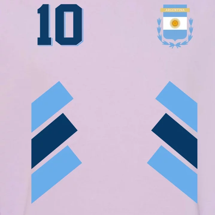 Retro 10 Argentina Jersey Argentinian Soccer Flag Garment-Dyed Sweatshirt