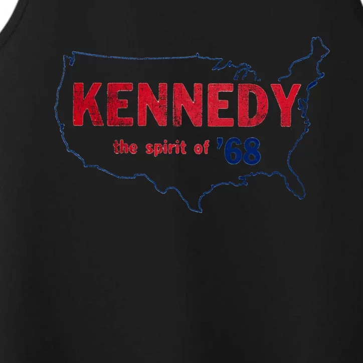 Retro 1968 Bobby Kennedy Gift Rfk Robert Kennedy Gift Performance Tank