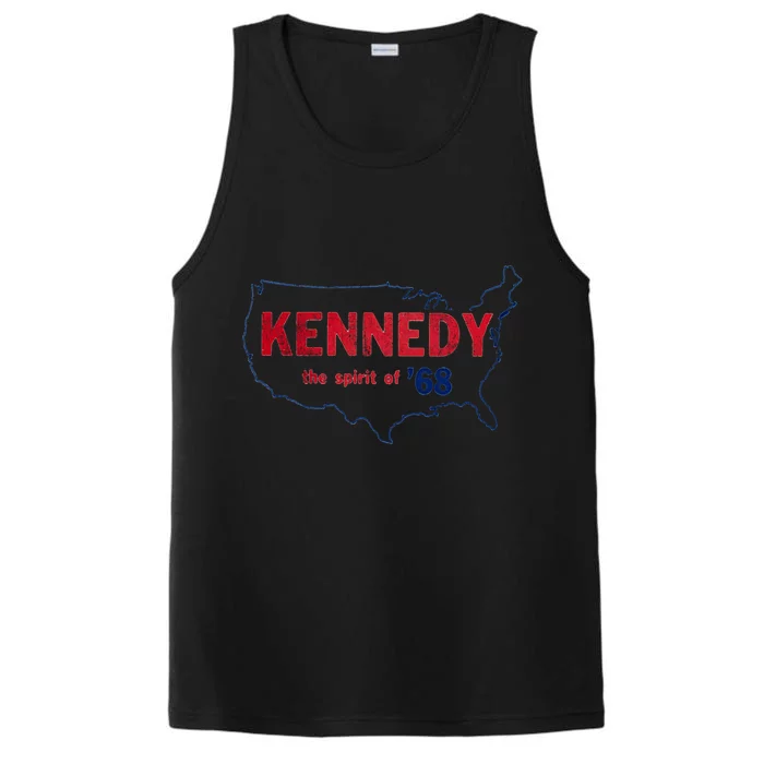 Retro 1968 Bobby Kennedy Gift Rfk Robert Kennedy Gift Performance Tank