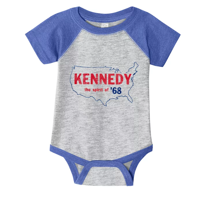 Retro 1968 Bobby Kennedy Gift Rfk Robert Kennedy Gift Infant Baby Jersey Bodysuit