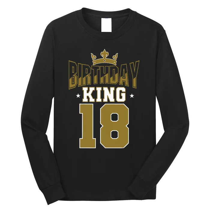 Royal 18th Birthday Celebration King's Party Theme Long Sleeve Shirt