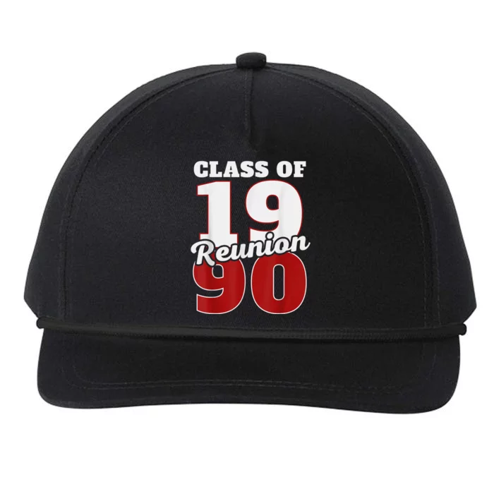 Reunion 1990 Class Of 1990 Reunion 90 Graduation 1990 Snapback Five-Panel Rope Hat