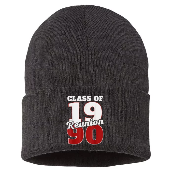 Reunion 1990 Class Of 1990 Reunion 90 Graduation 1990 Sustainable Knit Beanie