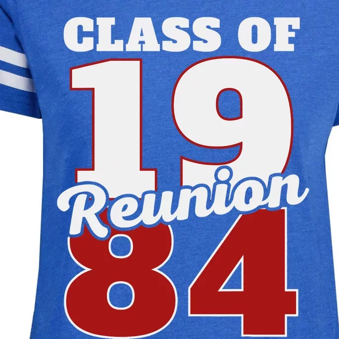 Reunion 1984 Class Of 1984 Reunion 84 Graduation 1984 Enza Ladies Jersey Football T-Shirt