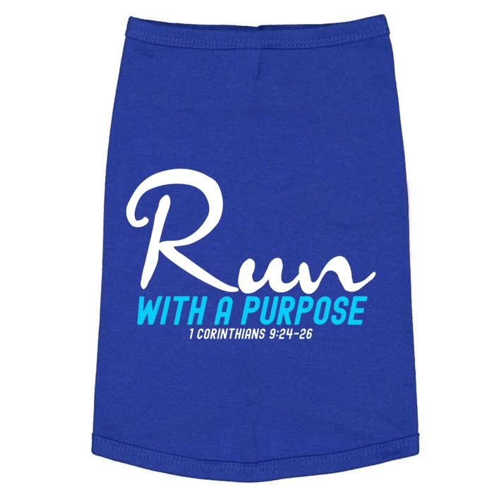 Retro 1 Corinthians 924 26 Run With A Purpose Doggie Tank