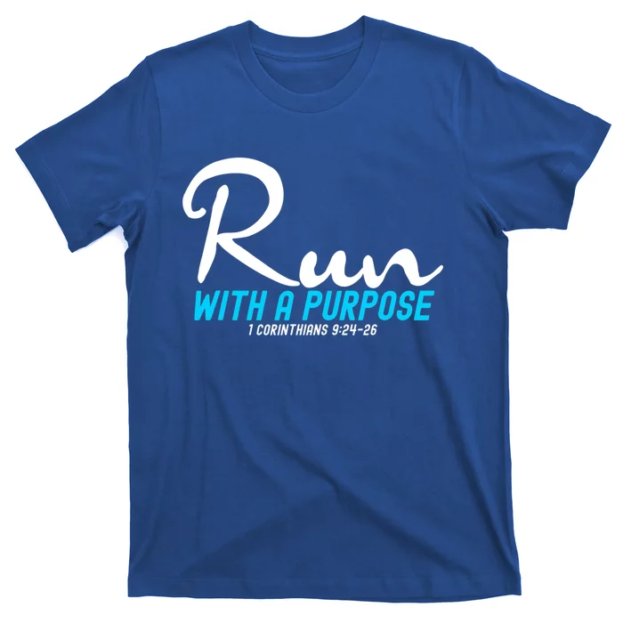 Retro 1 Corinthians 924 26 Run With A Purpose T-Shirt