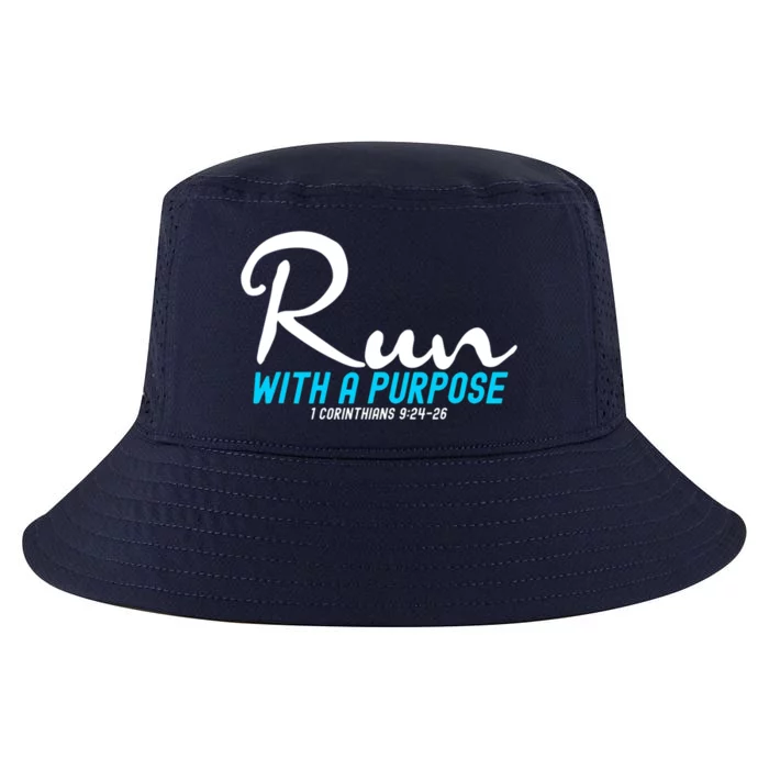 Retro 1 Corinthians 924 26 Run With A Purpose Cool Comfort Performance Bucket Hat