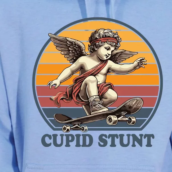 Retro 1970S Cupid Stunt Unisex Surf Hoodie