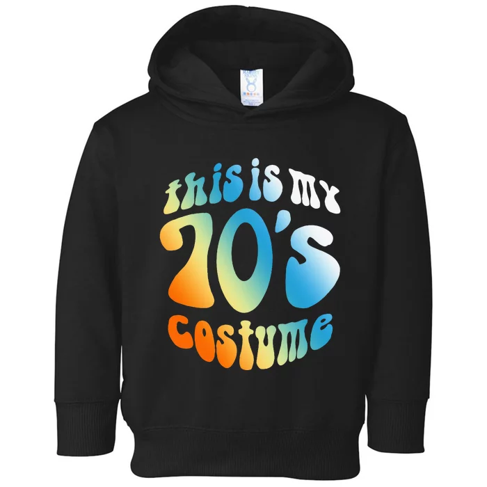 Retro 1970s Costume Embrace the Vintage Vibe Toddler Hoodie