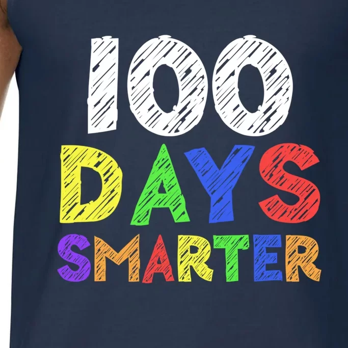 Retro 100 Days Of School 100 Days Smarter Brighter Meaningful Gift Comfort Colors® Tank Top