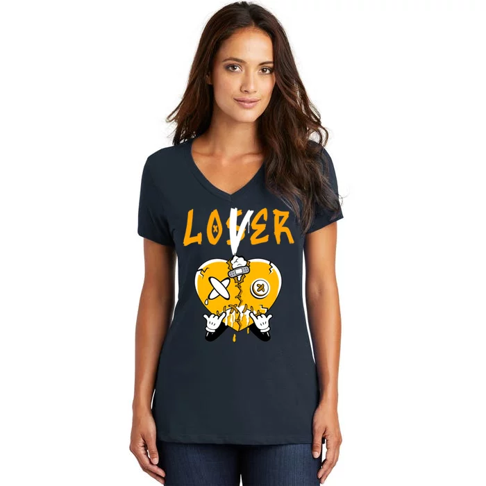 Retro 13 Del Sol Tee Loser Lover Drip Del Sol 13s Women's V-Neck T-Shirt