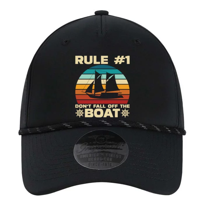 Rule 1 Dont Fall Off The Boat Boating Cruise Ship Vacation Gift Performance The Dyno Cap