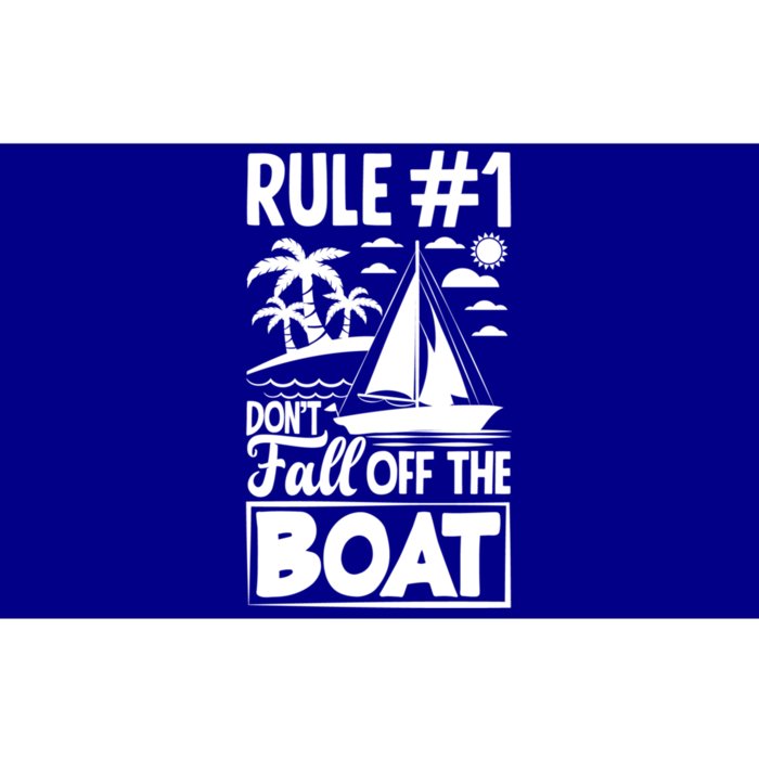 Rule 1 Dont Fall Off The Boat Sea Sailor Maritime Gift Bumper Sticker