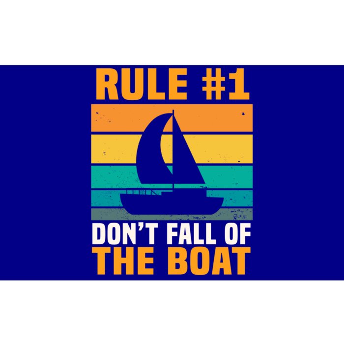 Rule #1 Dont Fall Off The Boat Gift Bumper Sticker