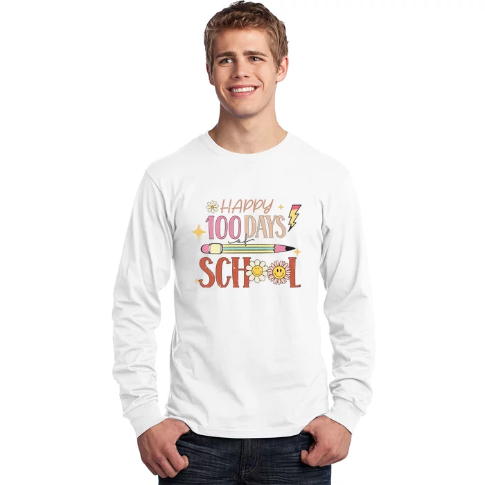 Happy 100th Day of School Shirt for Teacher or Child Long Sleeve Shirt