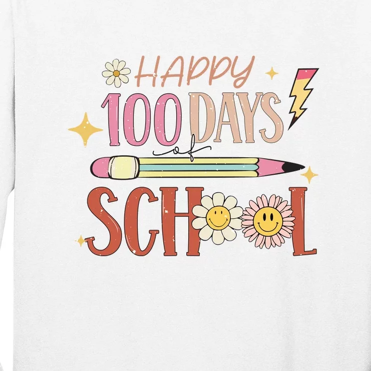 Happy 100th Day of School Shirt for Teacher or Child Long Sleeve Shirt