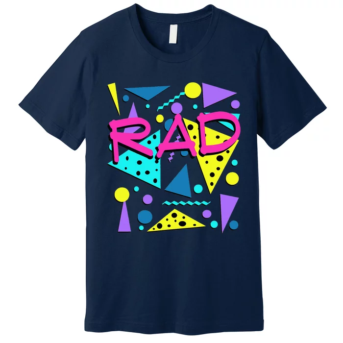 Rad 1980s Eighties Costume Party Birthday Vintage Premium T-Shirt