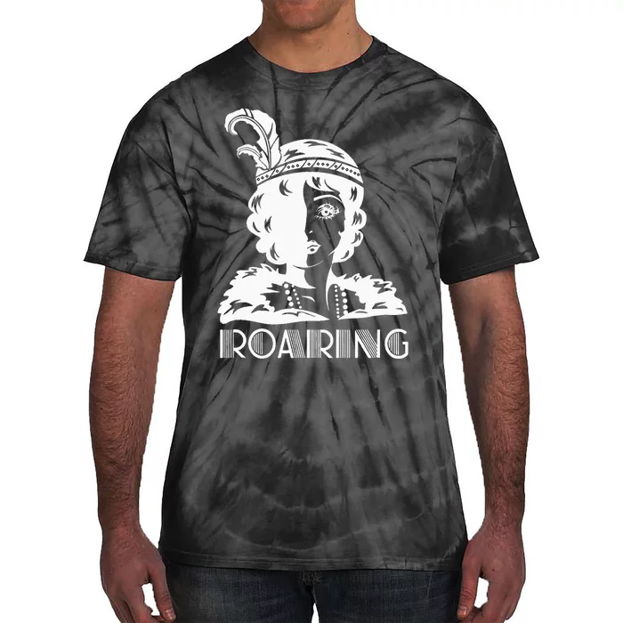 ROARING 1920's Great Gatsby Glamorous Woman Flapper Tie-Dye T-Shirt