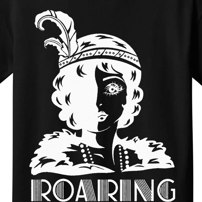 ROARING 1920's Great Gatsby Glamorous Woman Flapper Kids T-Shirt