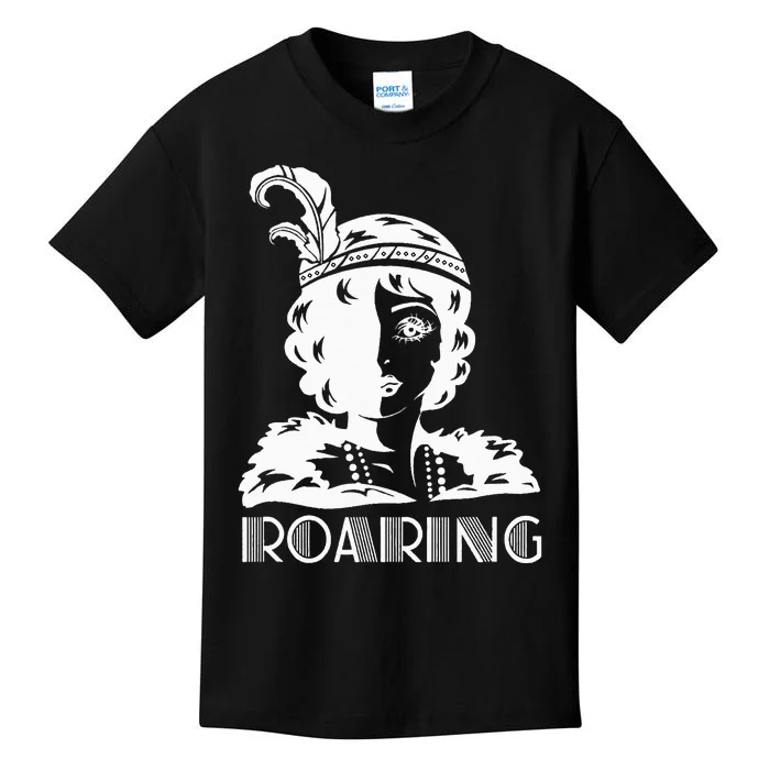 ROARING 1920's Great Gatsby Glamorous Woman Flapper Kids T-Shirt