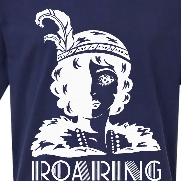 ROARING 1920's Great Gatsby Glamorous Woman Flapper Sueded Cloud Jersey T-Shirt