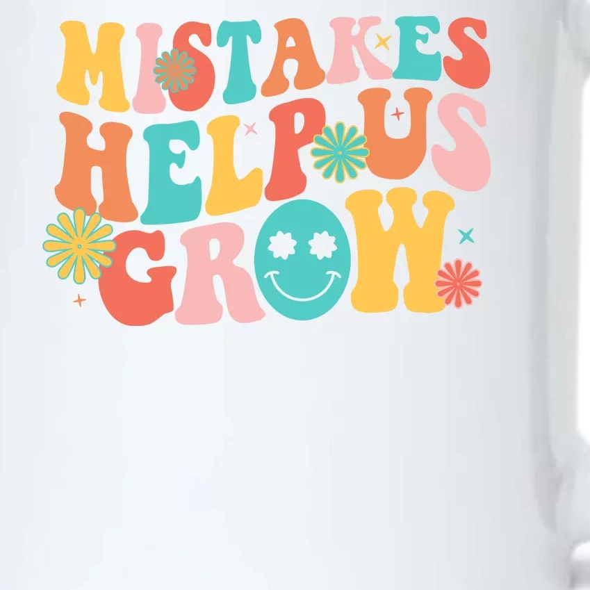 Retro 1960s Hippie Mistakes Help Us Grow Black Color Changing Mug