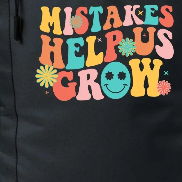 Retro 1960s Hippie Mistakes Help Us Grow Daily Commute Backpack