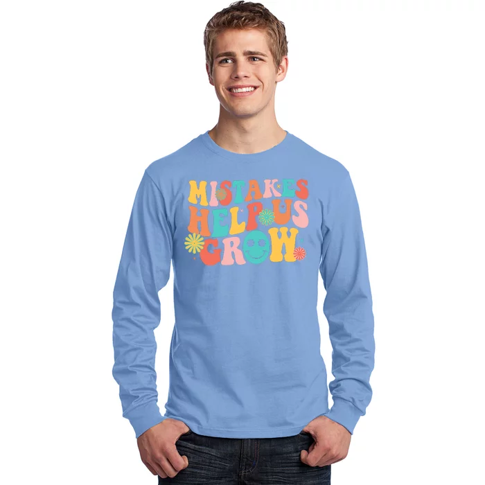 Retro 1960s Hippie Mistakes Help Us Grow Long Sleeve Shirt