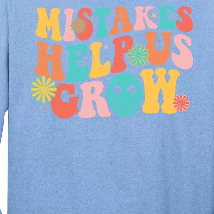 Retro 1960s Hippie Mistakes Help Us Grow Long Sleeve Shirt