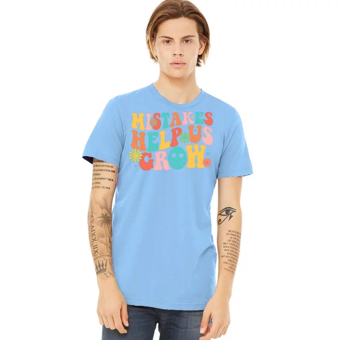 Retro 1960s Hippie Mistakes Help Us Grow Premium T-Shirt