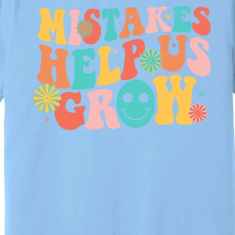 Retro 1960s Hippie Mistakes Help Us Grow Premium T-Shirt