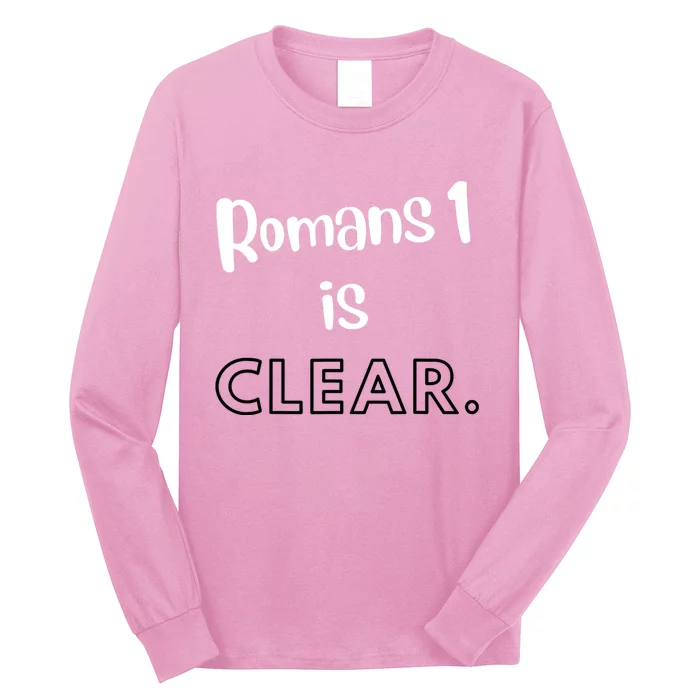 Romans 1 Is Clear Long Sleeve Shirt