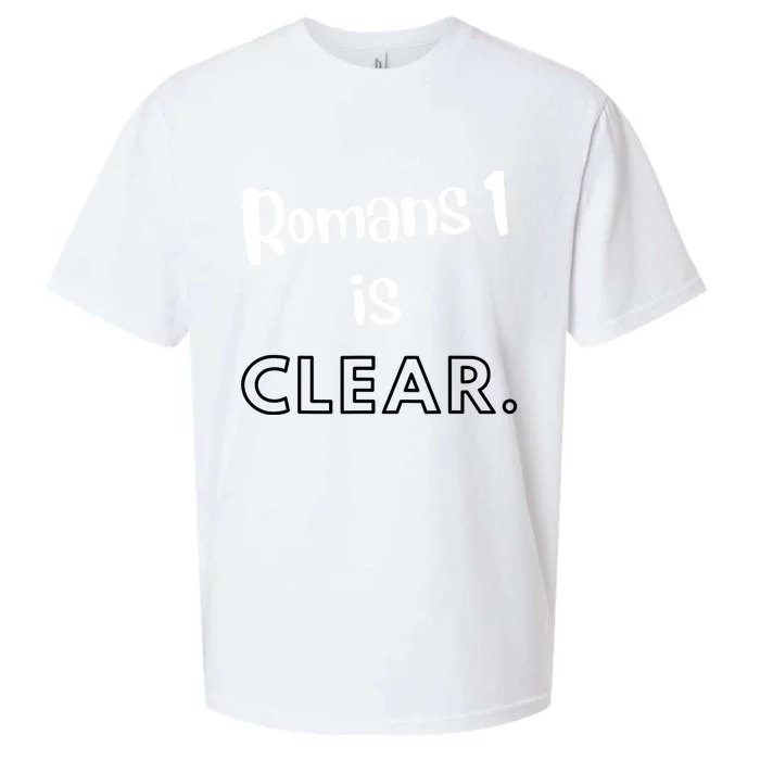 Romans 1 Is Clear Sueded Cloud Jersey T-Shirt