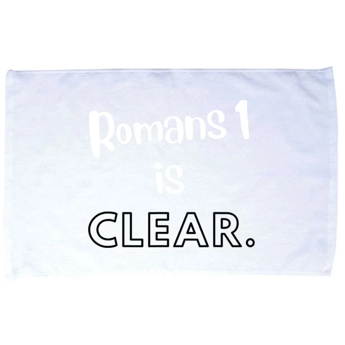 Romans 1 Is Clear Microfiber Hand Towel