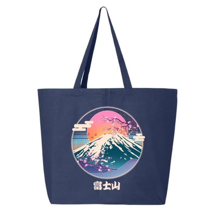 Retro 1980s Japanese Mount Fuji 25L Jumbo Tote