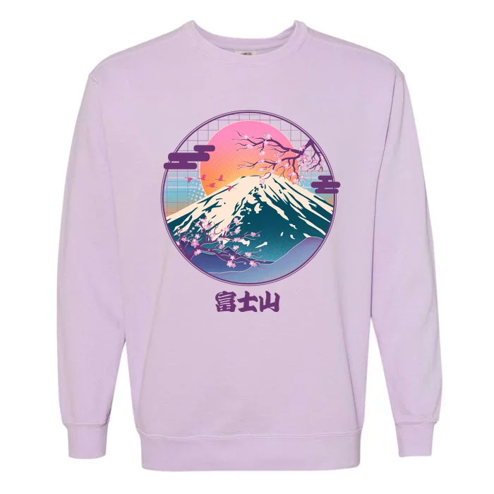 Retro 1980s Japanese Mount Fuji Garment-Dyed Sweatshirt