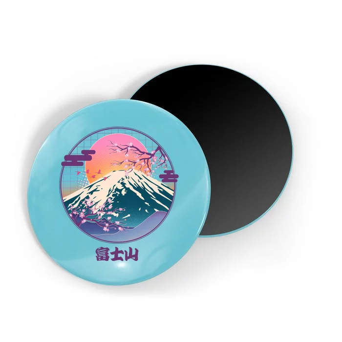 Retro 1980s Japanese Mount Fuji Magnet