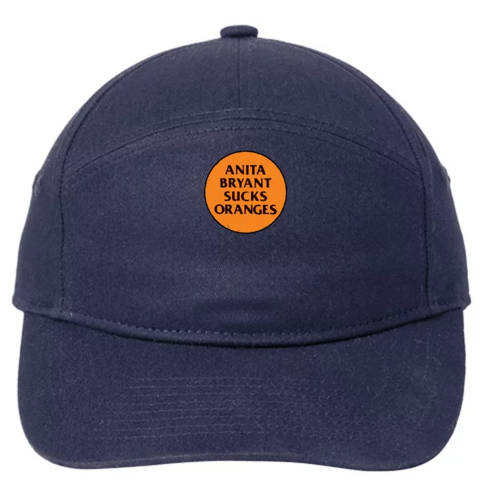 Retro 1977 Lgbt+ Protest Slogan Anita Sucks 7-Panel Snapback Hat