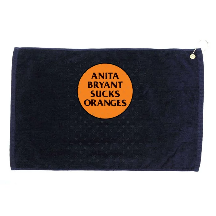 Retro 1977 Lgbt+ Protest Slogan Anita Sucks Grommeted Golf Towel