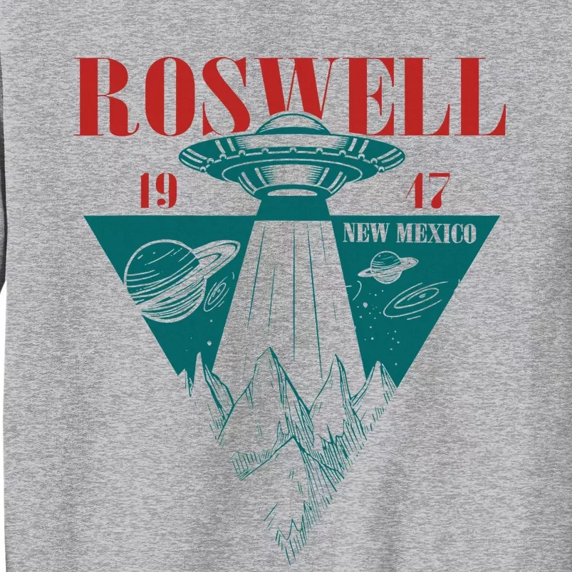 Roswell 1947 New Mexico Ufo Aliens Spaceship Tall Sweatshirt