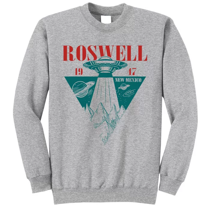 Roswell 1947 New Mexico Ufo Aliens Spaceship Tall Sweatshirt