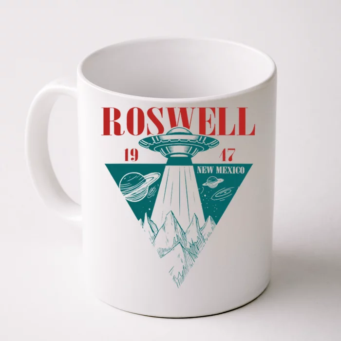 Roswell 1947 New Mexico Ufo Aliens Spaceship Front & Back Coffee Mug