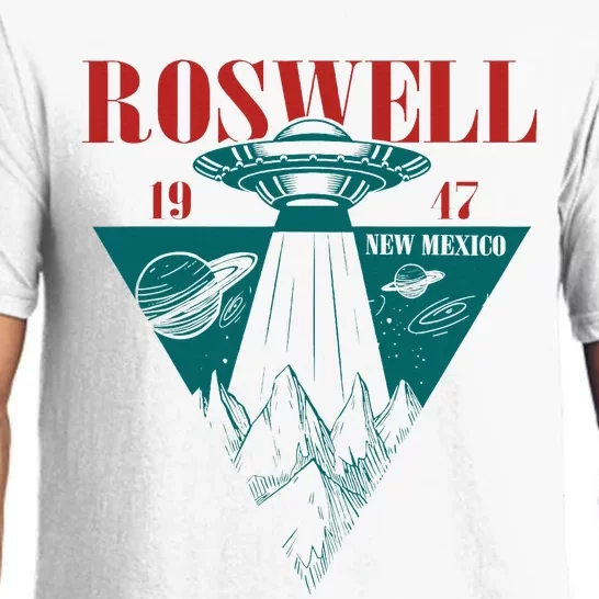 Roswell 1947 New Mexico Ufo Aliens Spaceship Pajama Set