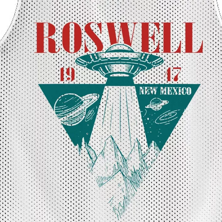 Roswell 1947 New Mexico Ufo Aliens Spaceship Mesh Reversible Basketball Jersey Tank