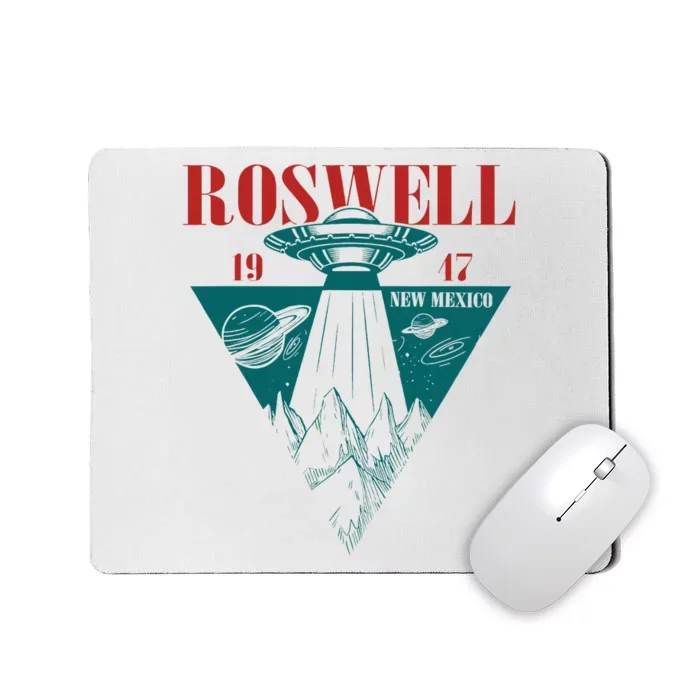 Roswell 1947 New Mexico Ufo Aliens Spaceship Mousepad