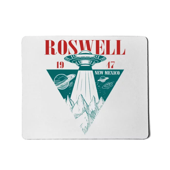 Roswell 1947 New Mexico Ufo Aliens Spaceship Mousepad