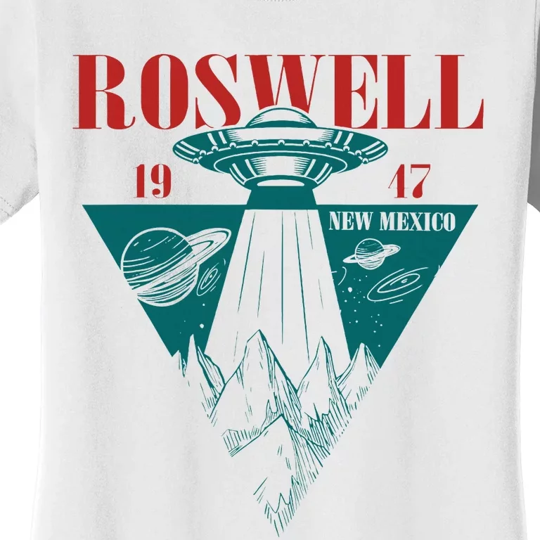 Roswell 1947 New Mexico Ufo Aliens Spaceship Women's T-Shirt