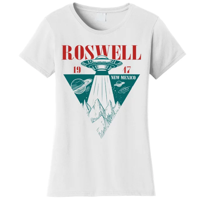 Roswell 1947 New Mexico Ufo Aliens Spaceship Women's T-Shirt