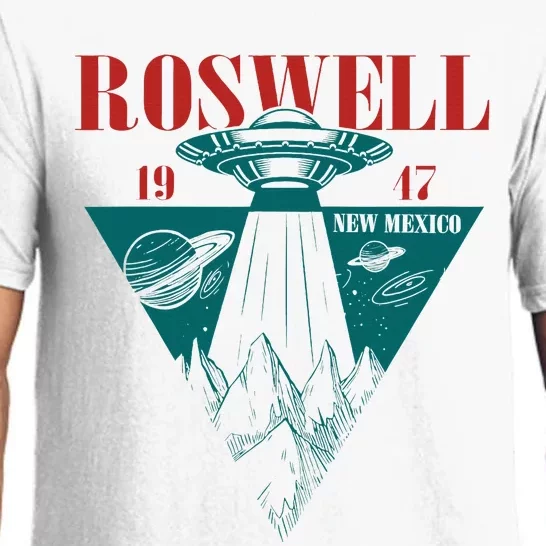 Roswell 1947 New Mexico Ufo Aliens Spaceship Pajama Set